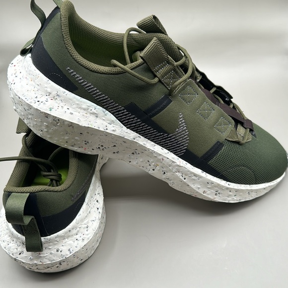 NWT! Nike Crater Impact Sneakers Men’s 13 Green, Black - Picture 2 of 12